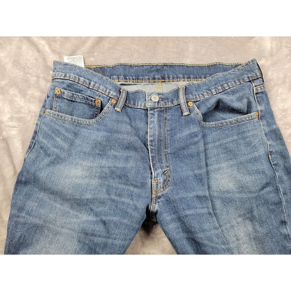 Men's Levi's 511 Size 36x29 Stretch Straight Leg Blue‎ Denim Jeans - Picture 5 of 8